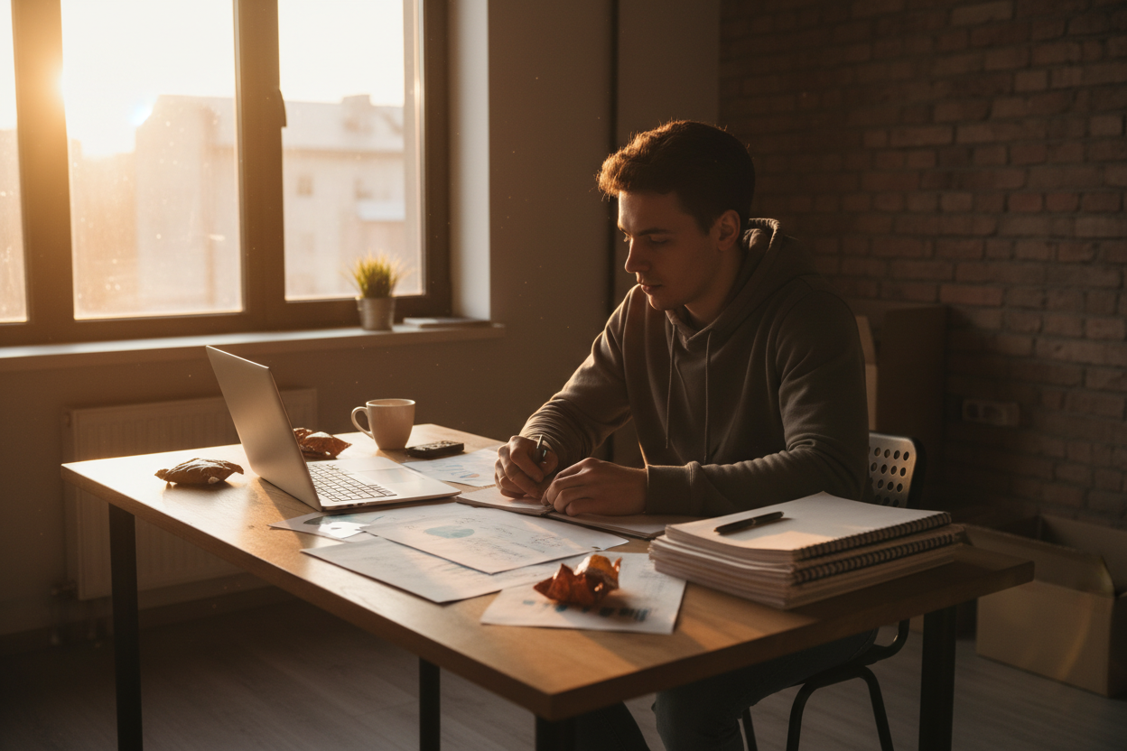 imagen de un emprendero en su etapa de inicio